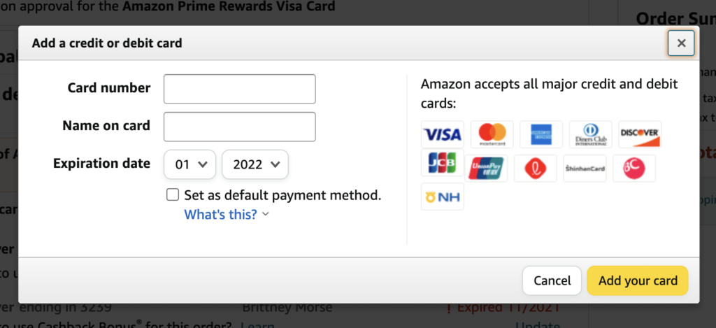 Amazon Visa Gift Card