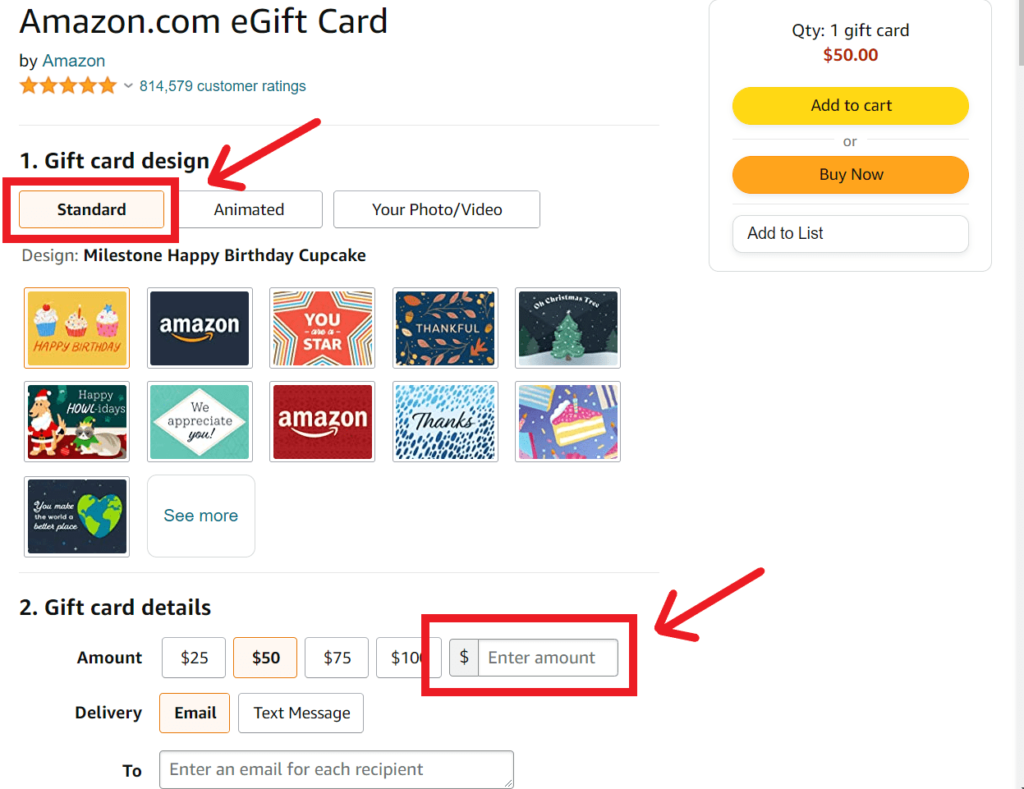 Amazon Visa Gift Card